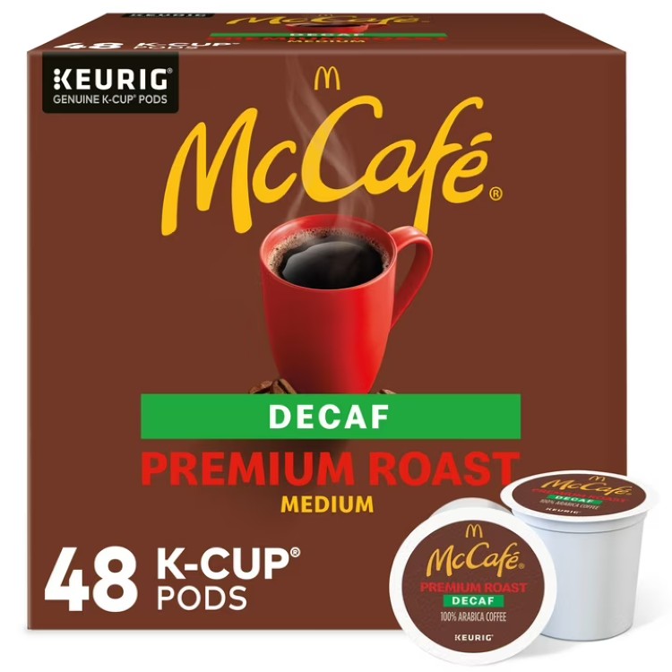 マックカフェ デカフェ プレミアムミディアムロースト Kカップコーヒーポッド 48個入り McCafe, Decaf Premium Medium Roast Coffee K-Cup Coffee Pods, 48 Count 【お取り寄せ商品】
