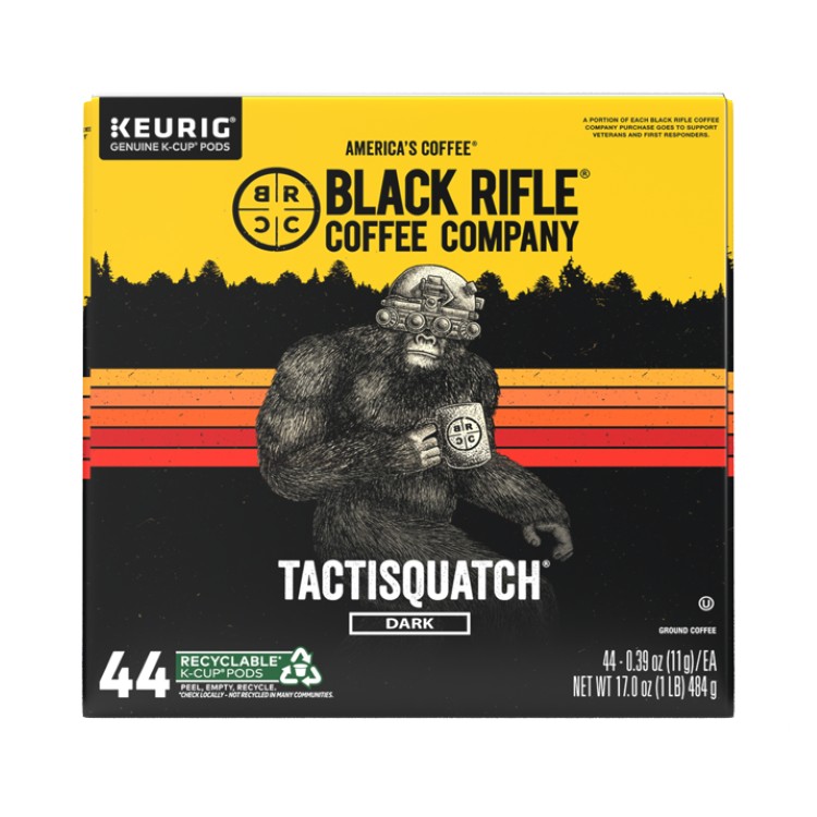 ブラックライフルコーヒー タクティスクワッチ ダークロースト コーヒーカプセル 44個入り Black Rifle Coffee Company Tactisquatch K Cups Pods, Dark Roast, 44 Ct 【お取り寄せ商品】