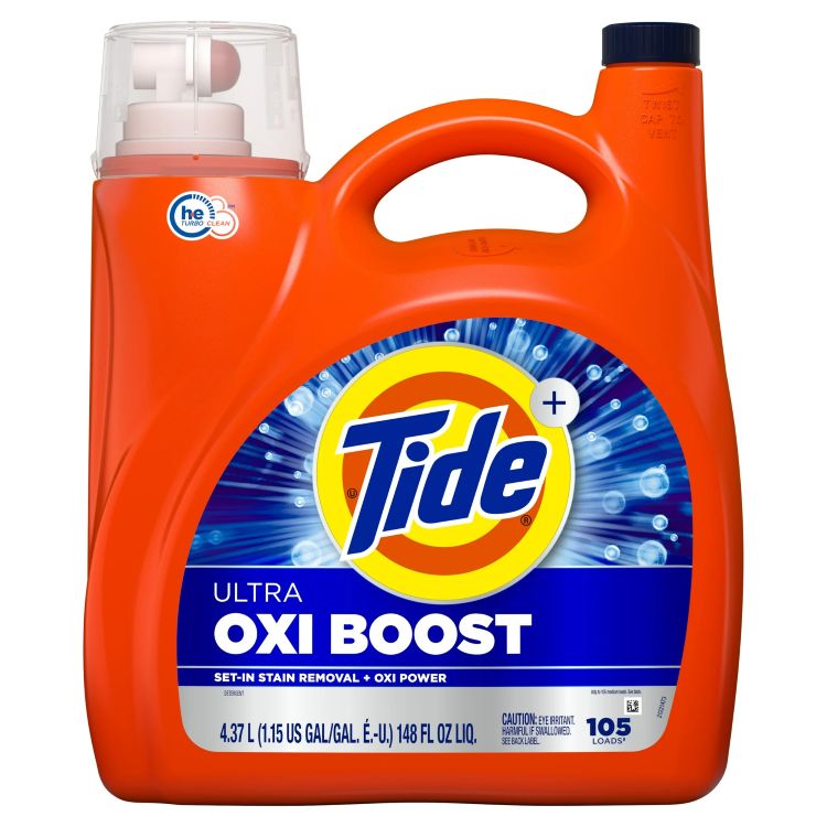 タイド ウルトラ オキシブースト 液体洗濯洗剤 アドバンストシミ除去 4.37L 105回分 Tide Ultra Oxi Boost Liquid Laundry Detergent, Advanced Stain Remover, 148 fl oz, 105 Loads 【お取り寄せ商品】【合わせて買いたい】