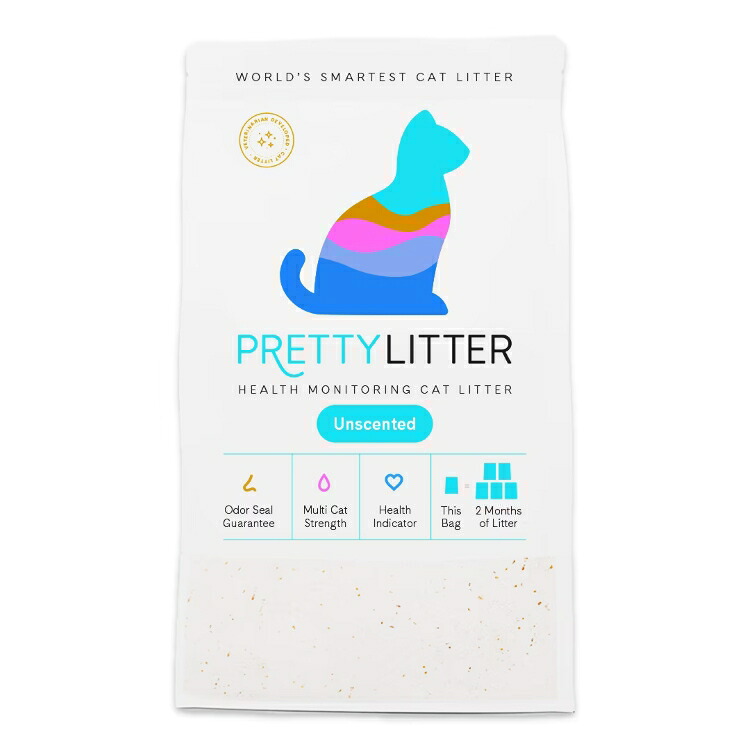 プリティリッター ヘルスモニタリング 猫砂 無香料 3.62kg PrettyLitter, Health Monitoring Cat Litter - 8lb 【お取り寄せ商品】 6,360円