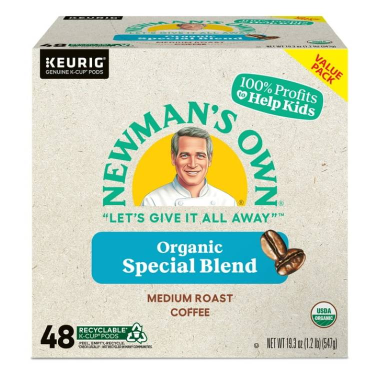 ニューマンズオウンオーガニクス スペシャルブレンド ミディアムロースト コーヒーカプセル 48個入り Newman's Own Organics Special Blend K-Cup Coffee Pods, Medium Roast, 48 Count 【お取り寄せ商品】