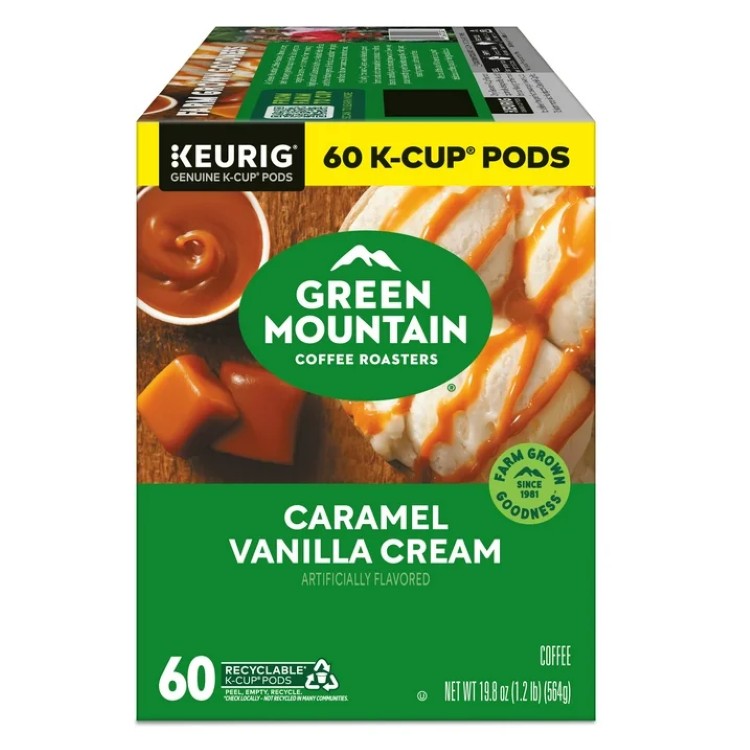 【ポイントUP★2日20時-】グリーンマウンテン コーヒーロースターズ キャラメルバニラクリーム ライトロースト K-Cup 60個入 Green Mountain Coffee Roasters, Caramel Vanilla Cream Light Roast K-Cup Pods, 60 Count 【お取り寄せ商品】