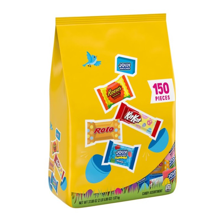 [限定版] ハーシーズ アソートフレーバー イースターキャンディ バルクバッグ 約1.07kg（150個入り） Hershey Assorted Flavored, Easter Candy Bulk Bag, 37.88 oz (150 Pieces) 【お取り寄せ商品】