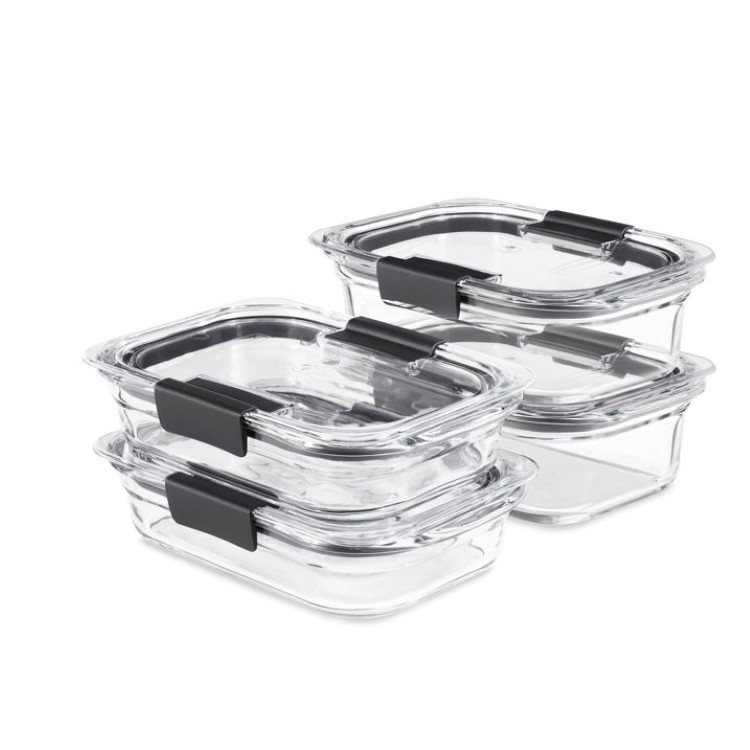 ラバーメイド ブリリアンス ガラス製保存容器 バラエティセット 4個入り ラッチ付きフタ付き Rubbermaid Brilliance Glass Variety Set of 4 Food Storage Containers with Latching Lids 【お取り寄せ商品】｜Costopa