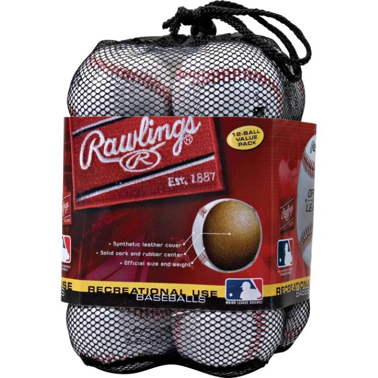 ローリングス OLB3BAG12 オフィシャルリーグ レクリエーション用 練習 野球ボール ユース8U 12球入り Rawlings | Official League Recreational Use Practice Baseballs, Youth/8U, OLB3BAG12 【お取り寄せ商品】|Costopa