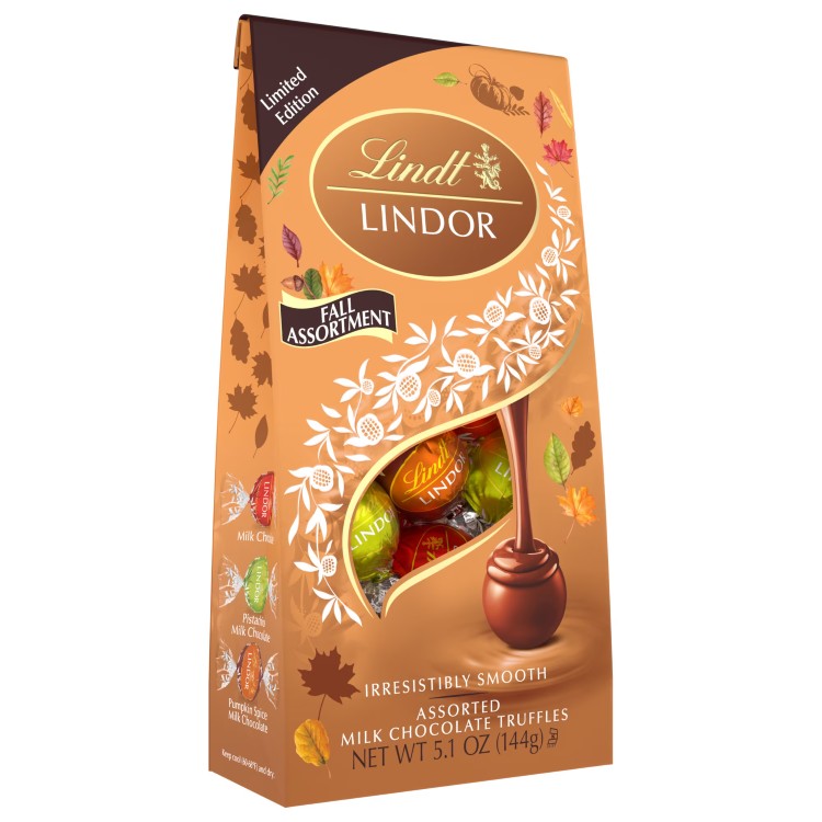 【楽天市場】[秋限定版]リンツ リンドール フォール アソートミルクチョコレートトリュフ 144g Lindt LINDOR Fall ...