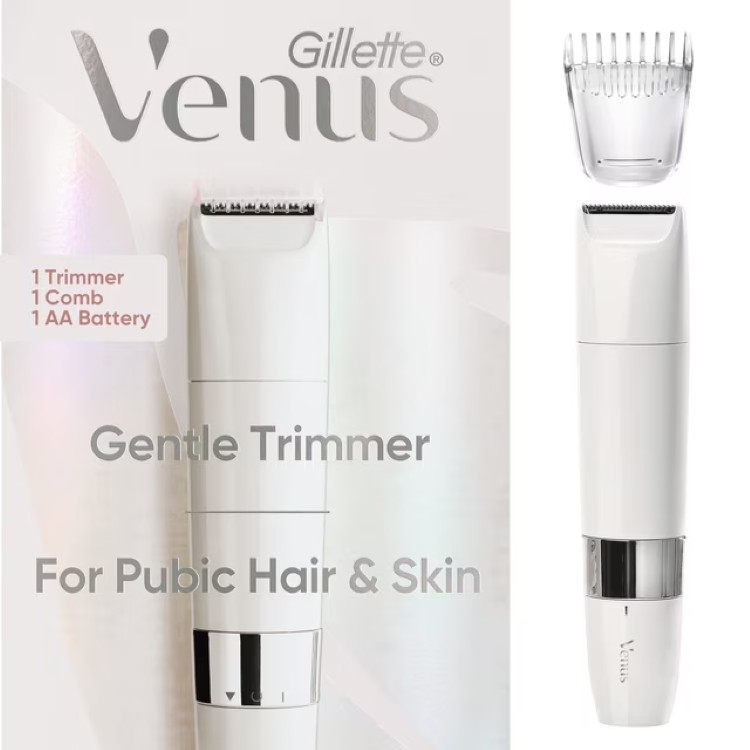 【ポイントUP★2日20時-】ジレットヴィーナス デリケートゾーン用 電動トリマー 女性用 Gillette Venus for Pubic Hair & Skin Female Gentle Electric Trimmer 【お取り寄せ商品】