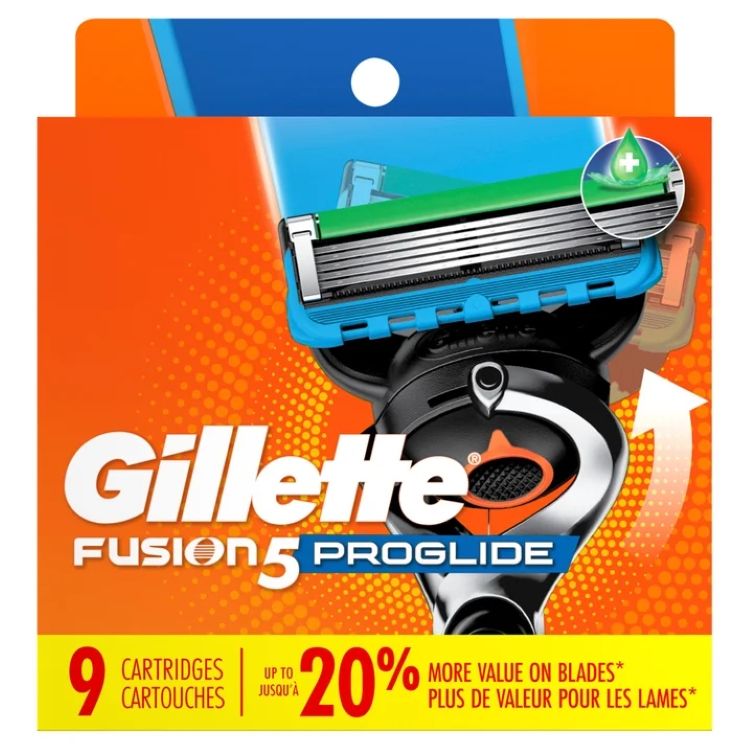 ジレット フュージョン5 プログライド 替刃 男性用5枚刃カミソリ替刃 9個 Gillette Fusion5 ProGlide Razor Blades, 5-Blade Refills for Men, 9 Count 【お取り寄せ商品】|Costopa