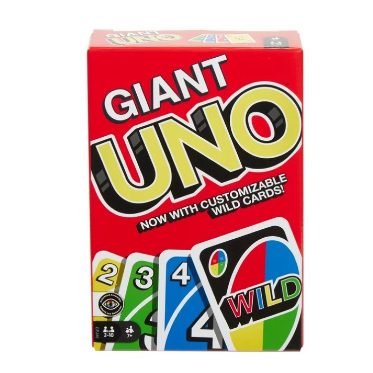 ジャイアント ウノ カードゲーム キッズ 大人 ファミリー向け 108枚 特大カード 210人用 Giant UNO Card Game for Kids, Adults and Family Night, 108 Oversized Cards for 2-10 Players 【お取り寄せ商品】