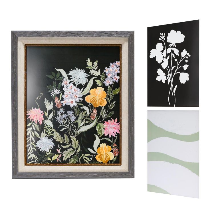 ビューティフル バイ ドリュー・バリモア アート3点セット 約50×60cm Beautiful 3-Piece Art Set 19.5X23.5 by Drew Barrymore 【お取り寄せ商品】