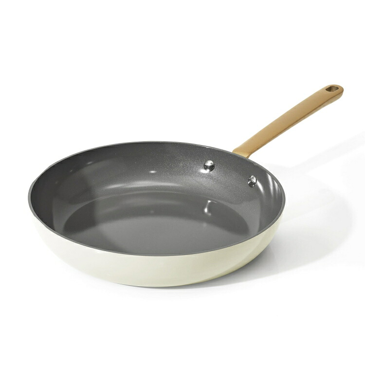 ビューティフル バイ ドリュー・バリモア フライパン 約30cm セラミックコーティング ホワイトアイシング Beautiful 12 inch Ceramic Non-Stick Fry Pan, White Icing by Drew Barrymore 【お取り寄せ商品】|Costopa