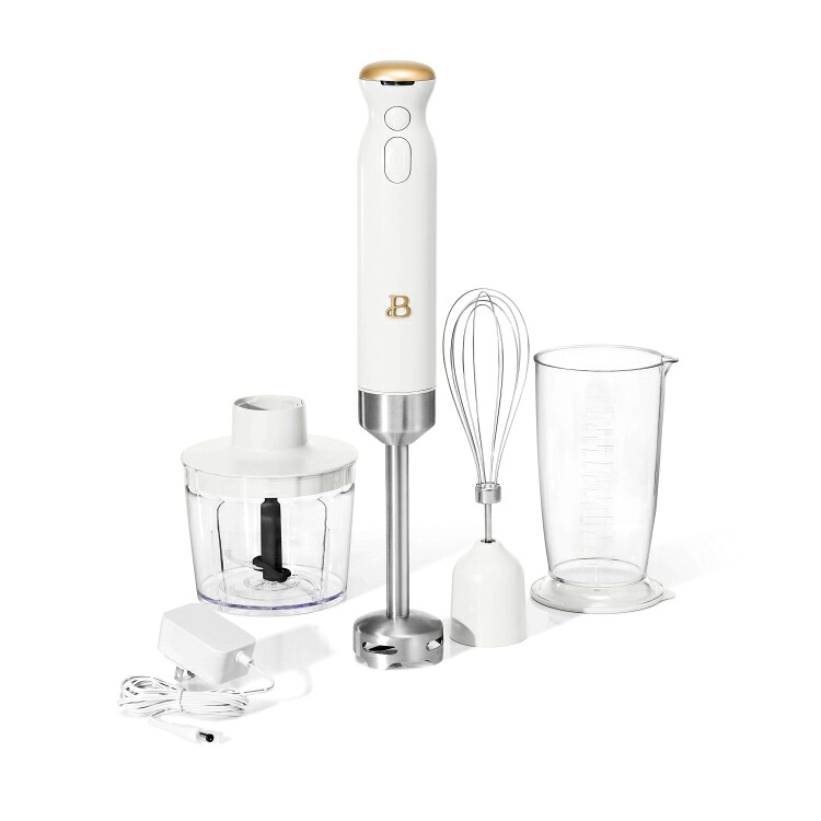 ビューティフル バイ ドリュー・バリモア コードレスハンドブレンダー 付属品付き ホワイトアイシング Beautiful Cordless Immersion Blender with Accessories White Icing Drew Barrymore 【お取り寄せ商品】