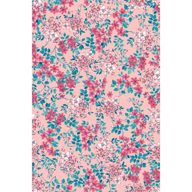 【ウォルマートブランド】パイオニアウーマン 壁紙シール ピンク 約46cm×約5.7m The Pioneer Woman Pretty Posey Peel & Stick Wallpaper, Pink, 18 x 18.86' 【お取り寄せ商品】|Costopa