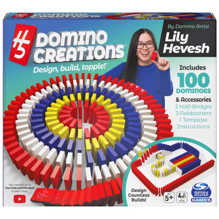 スピンマスターゲームズ リリー・ヘヴェシュ H5 ドミノクリエーションズ 100ピース ドミノセット Spin Master Games, Lily Hevesh H5 Domino Creations 100-Piece Dominoes Set, Kids 【お取り寄せ商品】｜Costopa 7,437円