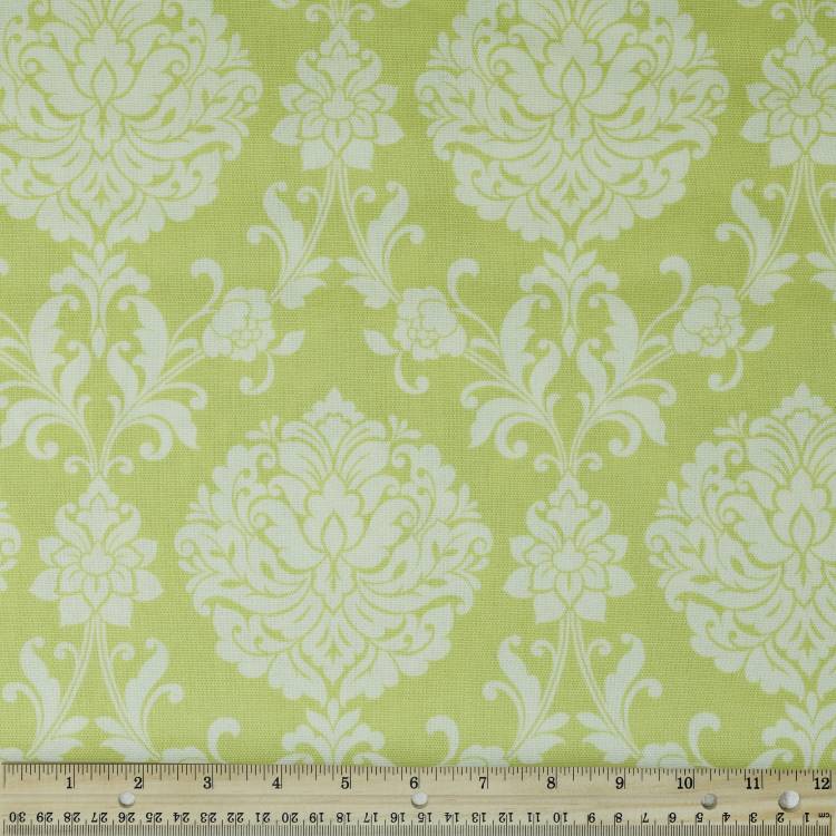 ウェーバリー インスピレーションズ 100%コットン ダマスク柄生地 セロリ 45インチ幅 8ヤードボルト Waverly Inspirations 45inch 100% Cotton Damask Sewing & Craft Fabric 8 yd By the 【お取り寄せ商品】｜Costopa
