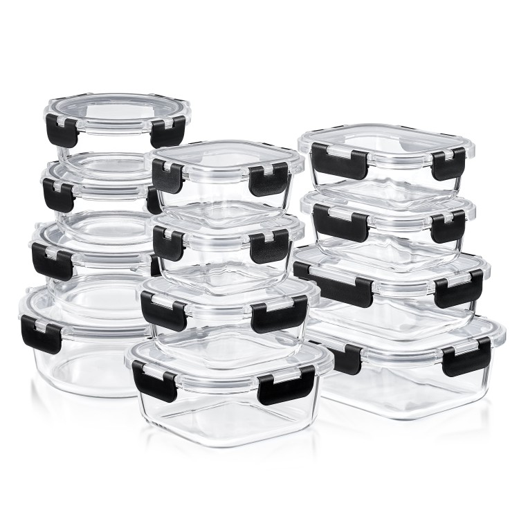 ソーバス ガラスミールプレップ保存容器 12点セット Sorbus Glass Meal Prep Containers, 12pc 【お取り寄せ商品】｜Costopa