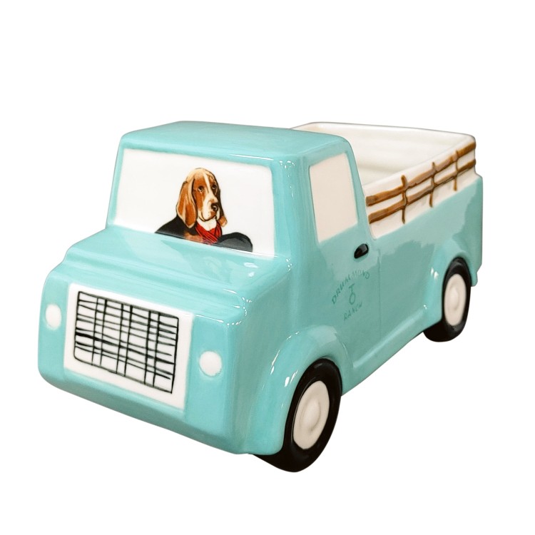 【ウォルマートブランド】パイオニアウーマン トラック型プランター 15cm The Pioneer Woman Drummond Truck Novelty Planter 6 inch opening, Stoneware 【お取り寄せ商品】