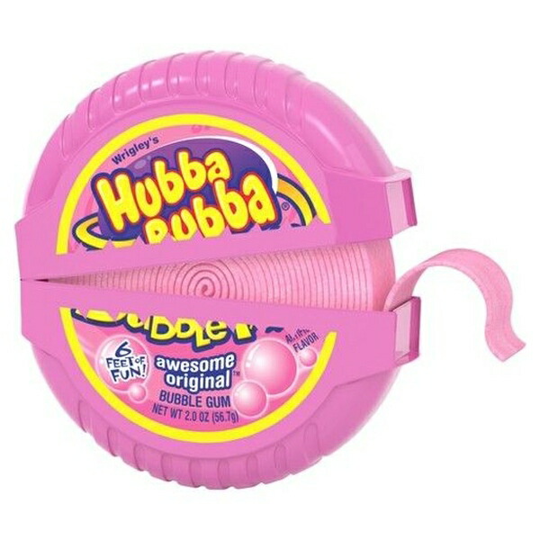 ハバ ババ バブルテープ バブルガム オリジナル 約1cm Hubba Tape Bubble Original Awesome 限定特価 Gum Bubba