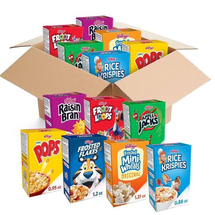 ケロッグ シリアル バラエティパック 48個入り Kellogg's Cold Breakfast Cereal, Bulk Pantry Staples, Kid Snacks, Variety Pack (48 Boxes)【お取り寄せ商品】【合わせて買いたい】