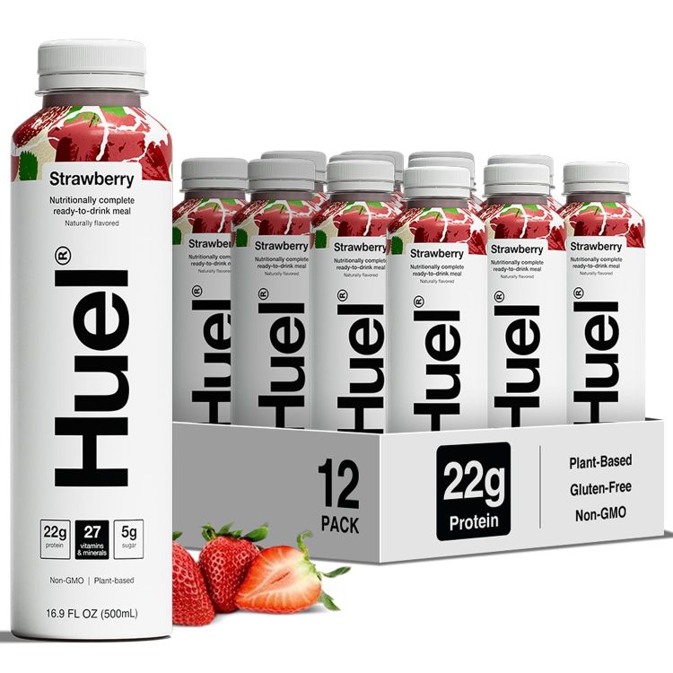 ヒュエル RTD ストロベリー ミールリプレイスメント ドリンク 500ml 12本パック Huel Ready-to-Drink Strawberry Meal Replacement Drink 16.9 Fl Oz 12 Pack 【お取り寄せ商品】｜Costopa