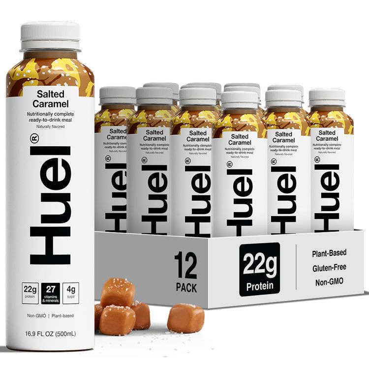 ヒュエル RTD ソルテッドキャラメル ミールリプレイスメント ドリンク 500ml 12本パック Huel Ready-to-Drink Salted Caramel Meal Replacement Drink 16.9 Fl Oz 12 Pack 【お取り寄せ商品】|Costopa