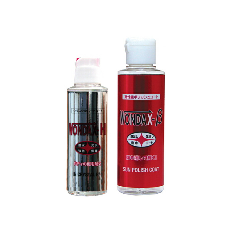 コーティング剤 楽天市場】ガラスコーティング剤 セット WONDAX-1 250ml + M