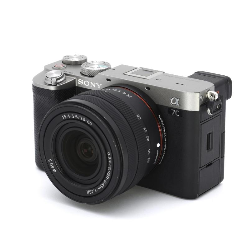 SONY(ソニー) フルサイズ 鏡鑑受け答え一眼写真機 α7C 望遠レンズ一揃いの道具(同梱水晶体:SEL2860) しろがね色 ILCE-7CL S