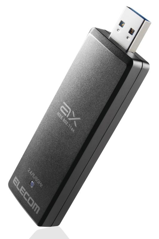 エレコム 無線LANアダプタ Wi-Fi 6E 2402+2402+574 Mbps USB3.0 対応 WDC-XE2402TU3-B