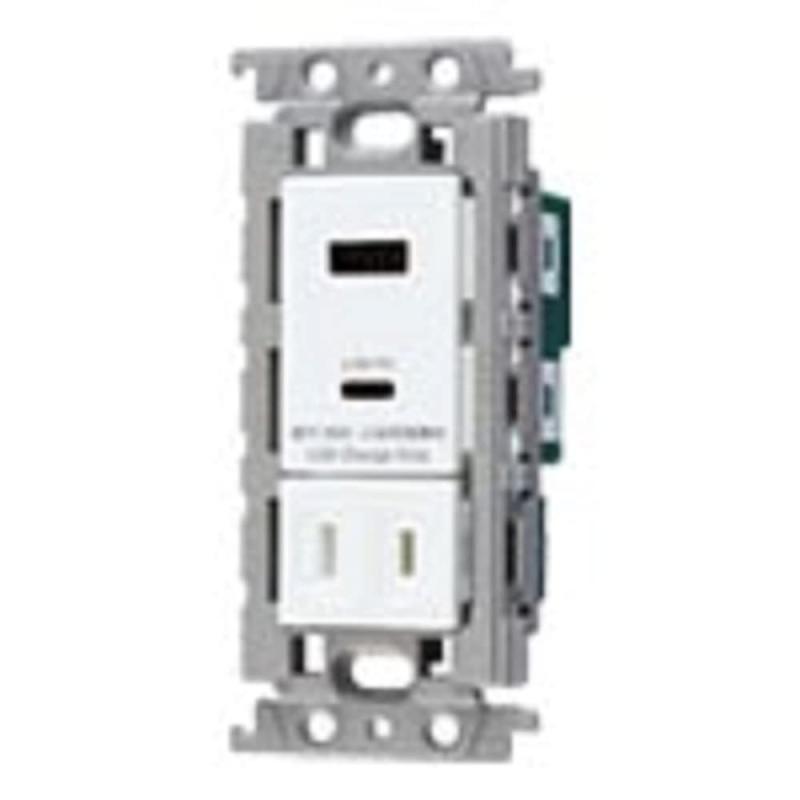 パナソニック(Panasonic) 埋込申し受ける用USB差し込み2界面 18W USB-A・C 薄墨色