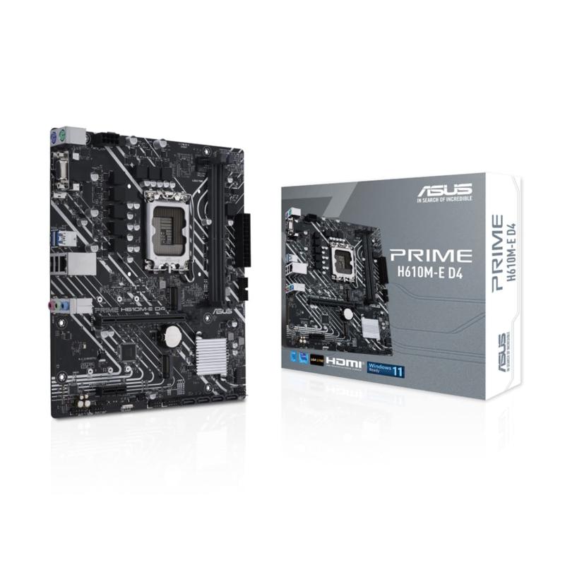 ASUS PRIME H610M-E D4 intel 第14・13・12時人 中央処理装置相応う LGA1700 H610 積み上げる DDR4 mATX 母ちゃんゲーム盤/品
