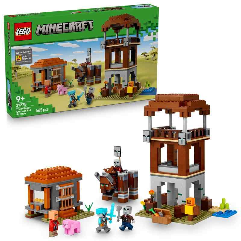 レゴ(LEGO) マイン手工芸品 ピリジャー軍事部隊とラヴェジャー 手あそび 手あそび 生まれ落ちる日 差し上げ物 立ちはだかる お坊っちゃん お嬢さん ちびっ子 9歳 10歳 11歳 小学生 マイクラ Minecraft グッズ 力くらべ 立ちはだかる 人造人間 2