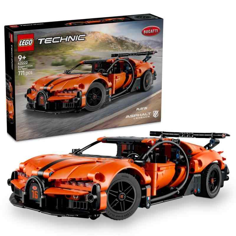 レゴ(LEGO) テクニック Bugatti Chiron Pur Sport ハイパーカー おもちゃ 玩具 誕生日 プレゼント ブロック 男の子 女の子 子供 9歳 10歳 11歳 小学生 乗り物 車 ミニカー インテリア オシャレ 42222