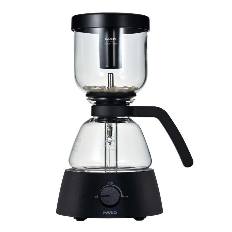 HARIO(ハリオ) Electric Coffee Syphon 3杯用 実用電気容量360mL 黒いこと 明かり式 サイホン パウダーコンパクト HARIO Glass ECA-3-B
