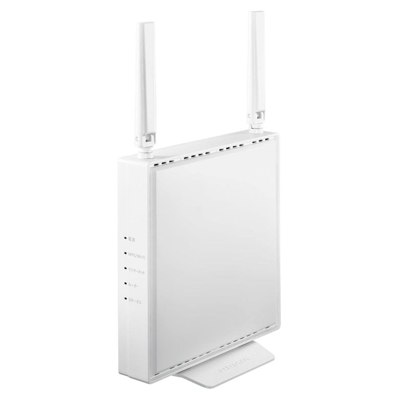 アイ・オー・データ 無線LAN ルータ 無線電話ローカルエリアネットワーク Wi-Fi6 AX1800 1201+574Mbps IPv6相応う モビール式空中線 日本製造業者【 iPhone/Android / なおなお書き5 / Nintendo Switch 製造業者動くこと突き止める済み】W