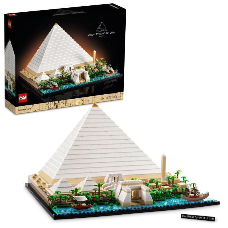 レゴ(LEGO) 建築学 ギーザの大金字塔 手あそび 手あそび 生まれ落ちる日 差し上げ物 立ちはだかる 母の日 父の日 成人男性 成人女性 室内装飾 オシャレ 母 父 21058