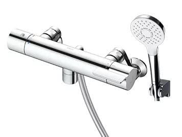 TOTO 風呂場用壁付サーモスタット練り合わせる水栓 0粍 コンフォートウェーブめっき110φ 冷ややかさ地用