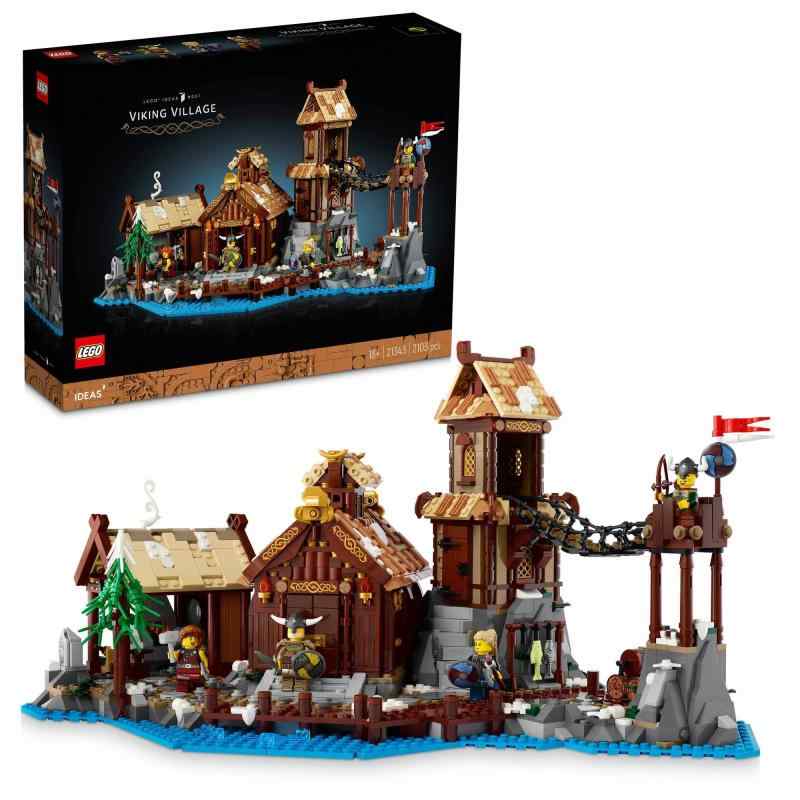 レゴ(LEGO) アイデア ビュッフェの村 遊び道具 遊び道具 生まれ落ちる日 差し上げ物 差しつかえる 母の日 父の日 成人男性 お上さん 室内装飾 オシャレ 21343