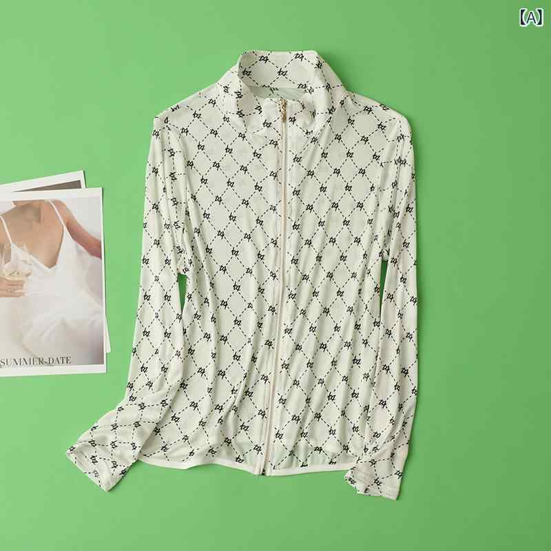 カーディガン レディース 長袖 薄手 シルク100% ニット アウター 服 デジタルプリント 春夏 通気性 柔らかい 紫外線対策 UVカット 軽やか 羽織り 高級感 上品 大人カジュアル｜ワンダーデポ