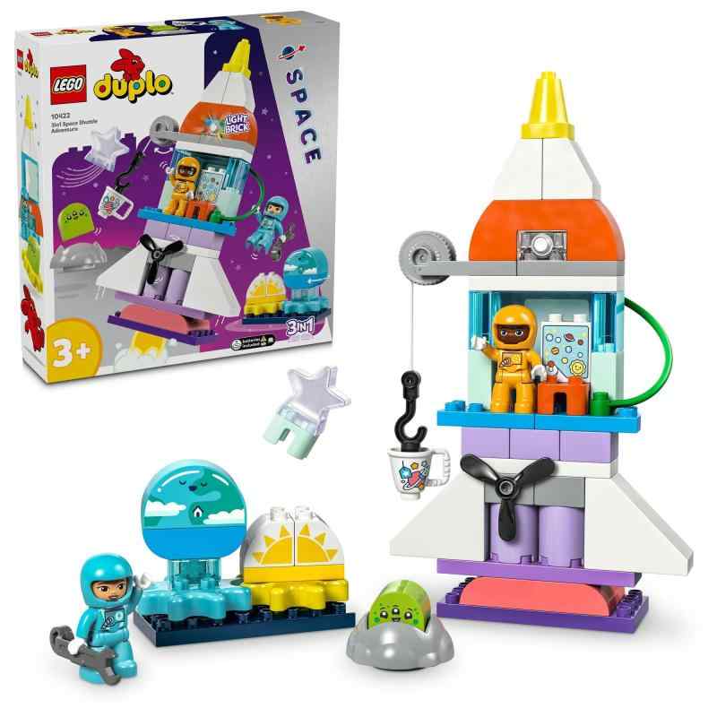 レゴ(LEGO) デュプロ デュプロのまち 3インチ1スペースシャトル 手あそび 手あそび 差し上げ物 生まれ落ちる日 立ちはだかる 知育 クリスマス お坊っちゃん お嬢さん ちびっ子 1歳半 2歳 6歳 赤ちゃん ごっこ命のせんたく おままごと 全ての存在 10422
