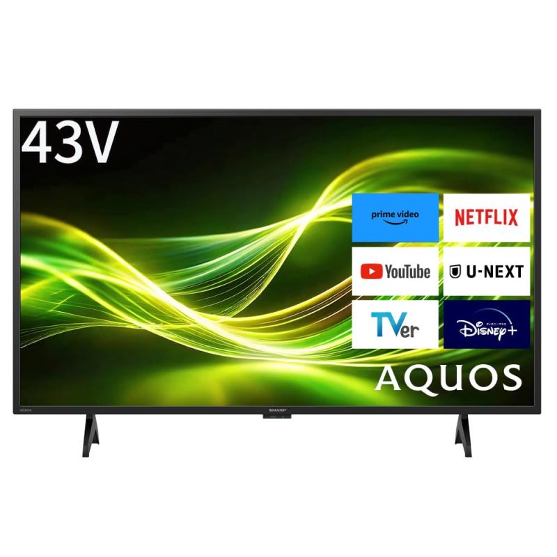 小ざかしい 43型フルハイビジョン 液晶テレビ受像機 2T-C43GF-2 AQUOS Bluetooth Google TV サイバー空間画像 声音取りまわし Wラジオ受信機 節電流行り物