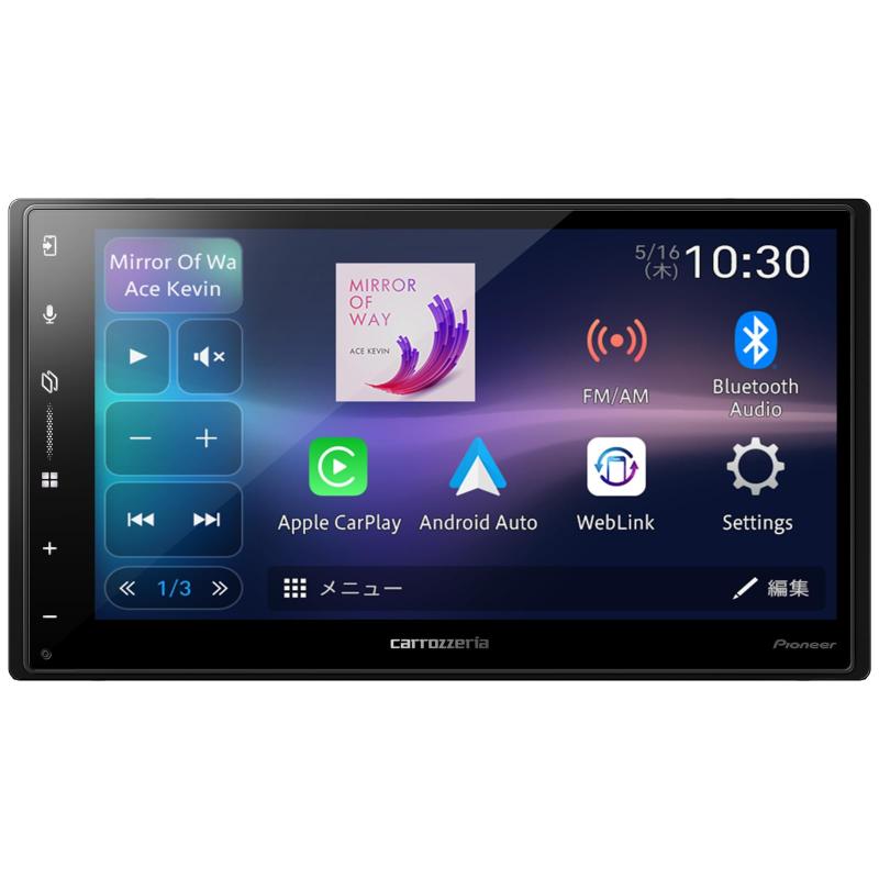 Pioneer 見せびらかすオーディオ DMH-SZ500 6.8in 2D 無線電話 AppleCarPlay AndroidAuto Bluetooth カロッツェリア