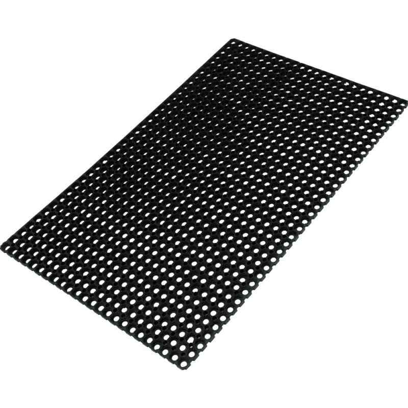 トラスコ中山(TRUSCO) 有孔ラバーマット 業務用床マット ブラック 1000×1500mm TTRM-1015