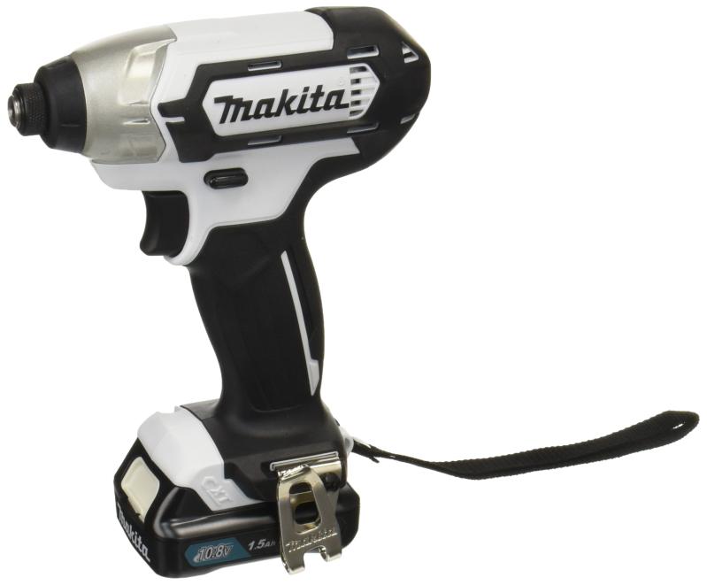 マキタ インパクトドライバTD110(10.8V)白 トルク110Nm 1.5Ahバッテリ・充電器付・ソフトケース付 TD110DSHSW