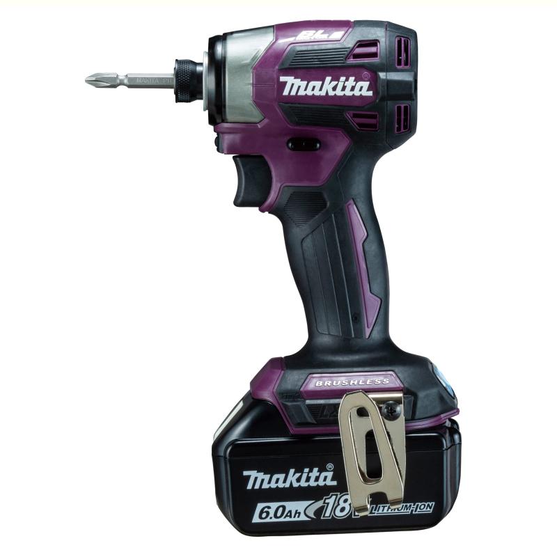 マキタ(Makita) スイッチ,正転 充電式インパクトドライバ(パープル) 18V6Ah バッテリ2本・充電器・ケース付 TD173DGXAP