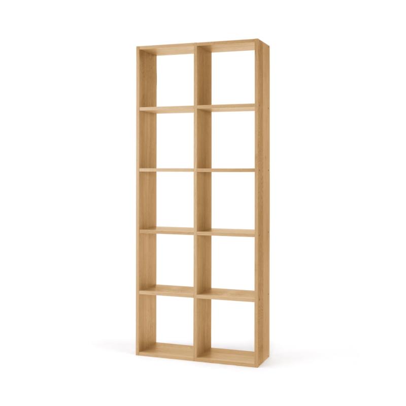 無印良品 スタッキングシェルフセット・5段・オーク材 幅82×奥行28.5×高さ200cm 37263628