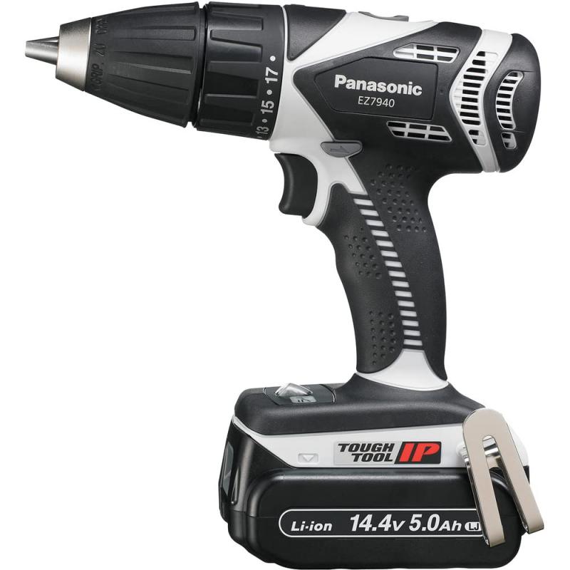 パナソニック(Panasonic) 申し受ける振りまわすせん孔機１番ウッド EZ7940 (14.4V) 小型軽さ 大電気容量5.0Ah蓄電池風呂敷き包み×2個・申し受ける器・入れもの付 振りまわす役立つこと付き添い人 薄墨色 EZ7940LJ2S-H