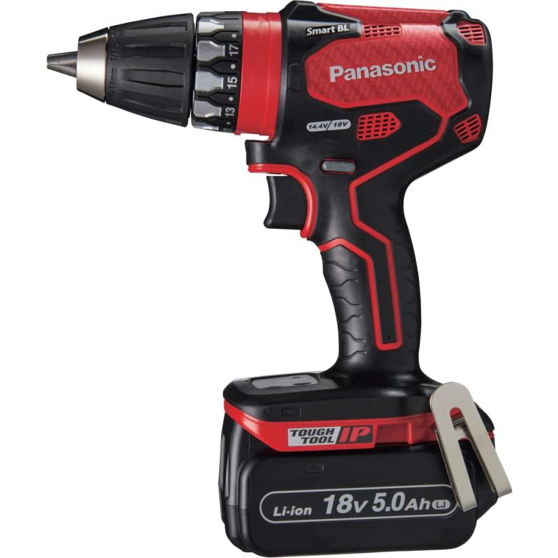 Ｐａｎａｓｏｎｉｃ  デュアル １８Ｖ５．０Ａｈ 申し受ける式せん孔機１番ウッド 赤 EZ74A3LJ2G-R