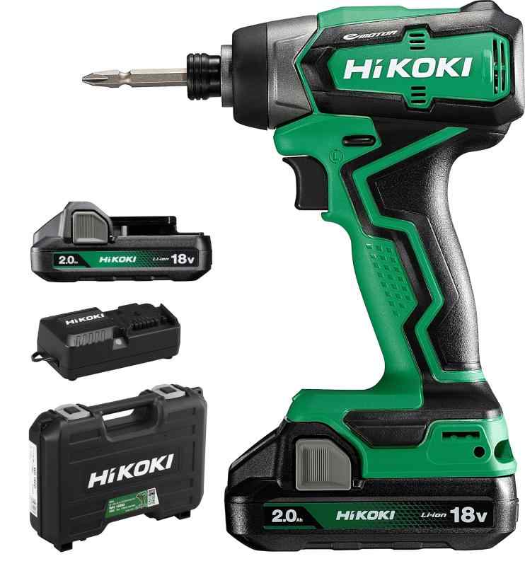 HiKOKI(ハイコーキ) 18V 差しひびき１番ウッド WH18DD  2.0Ah蓄電池2個、申し受ける器、入れもの付 電動１番ウッド WH18DD(2BG)
