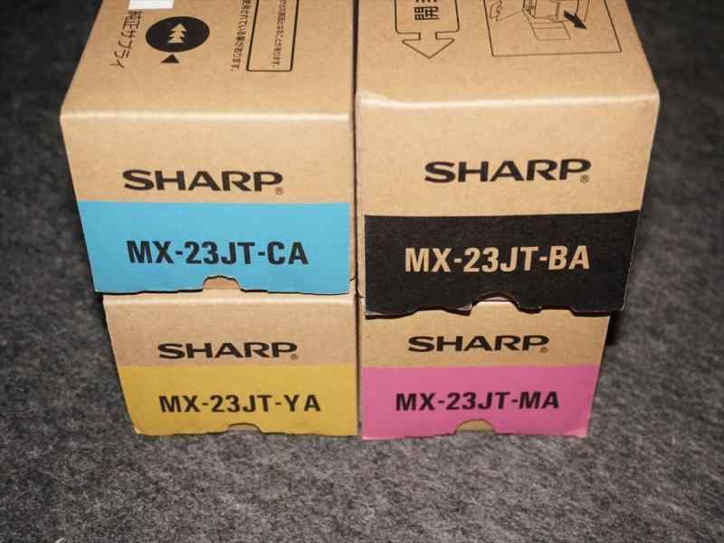 4色書き割り 純然たる せつ然たる SHARP MX-23JTBA/MA/YA/CA トナー 其れ相応機種：MX-2310F/MX-2311FN/MX-3111F/MX-3112FN