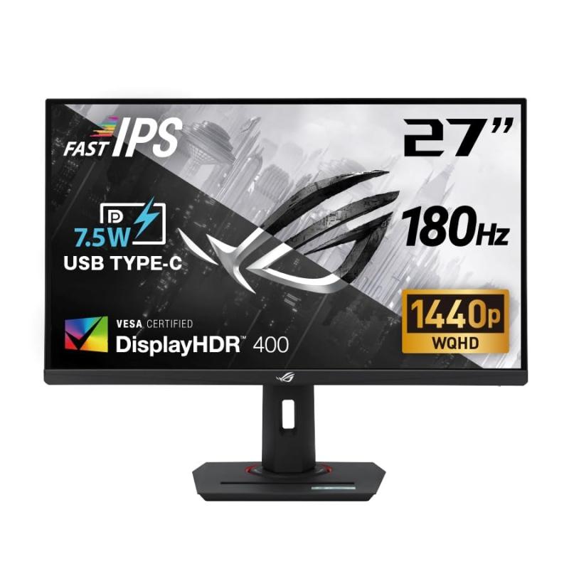 ASUS ゲーミングモニター ROG Strix XG27ACS 27in / HDR / 180サイクル / 1ms (GTG) / Fast IPS/Extreme Low Motion Blur Sync/USB Type-C/G-Sync相応う/三脚